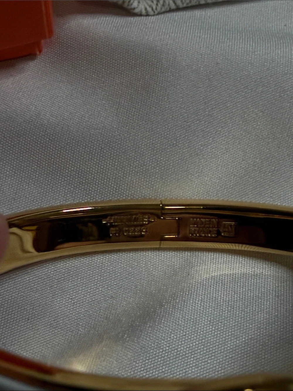 Hermès Mini Clic Chaîne d'Ancre bracelet With Gold Hardware
